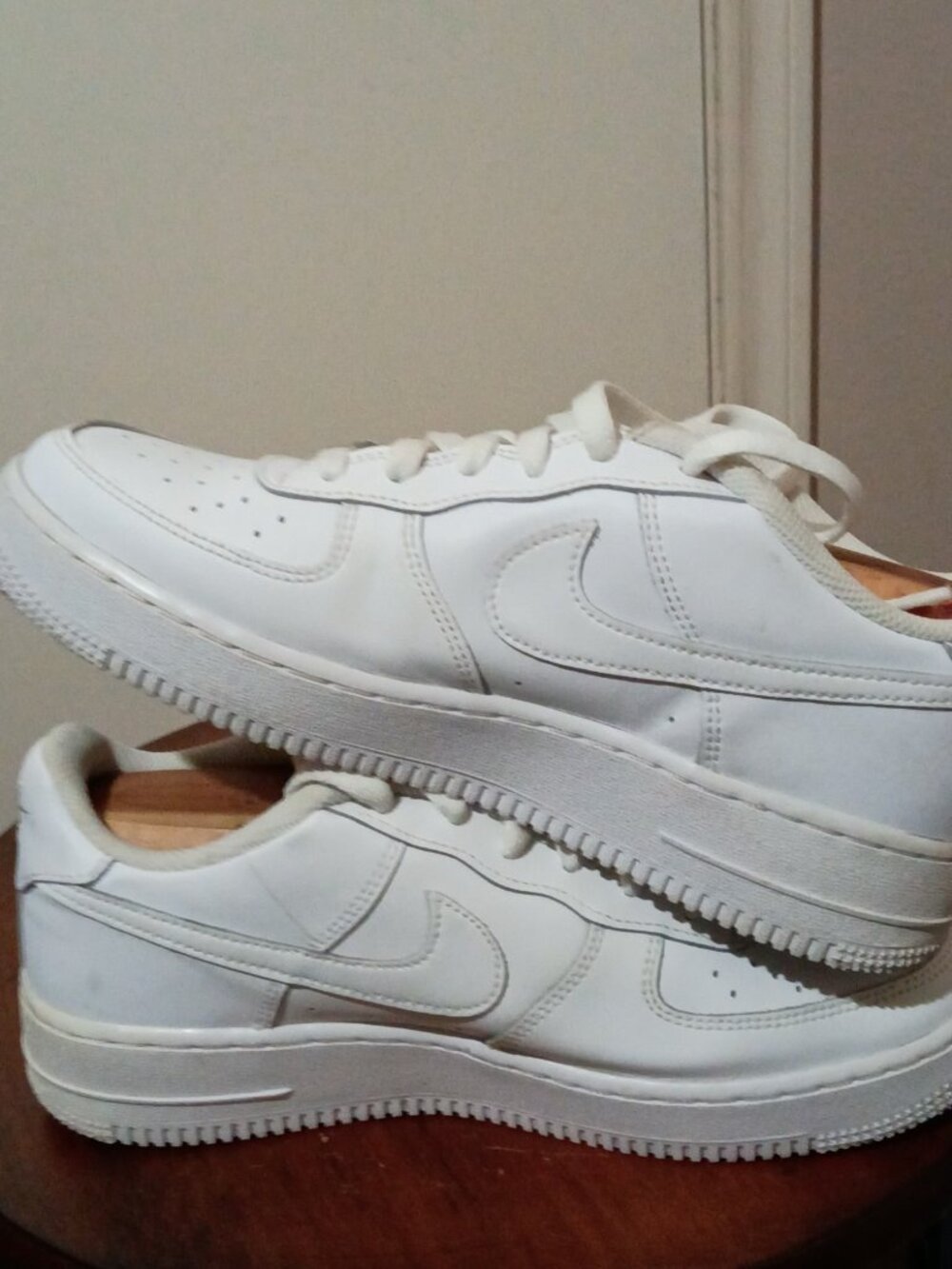 Nike Air Force 1 Triple White GS Sneakers Shoes DH2920-111 | Youth Size 7Y - Picture 13 of 14